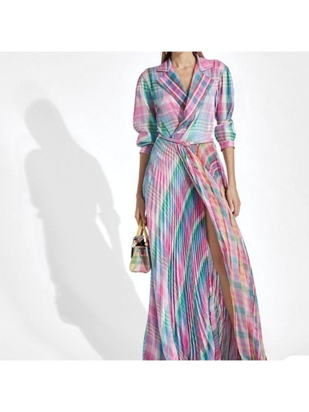 Ralph Lauren Purple Label Taylah Madras Evening Dress - Picture 2 of 13